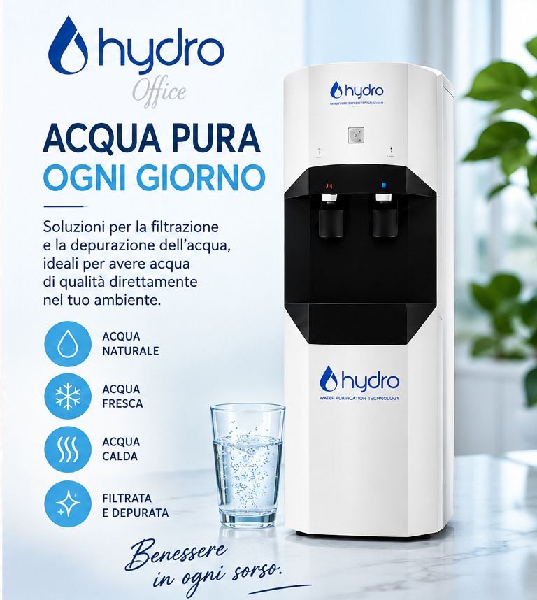 Acqua pura ogni giorno - erogatori e depuratori d'acqua per ufficio, Hydro Office